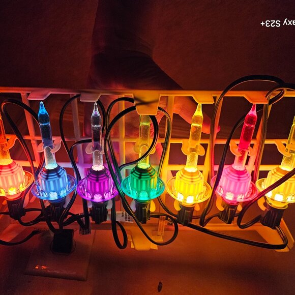 RARE CHRISTOPHER RADKO 7 BUBBLE LIGHT CHRISTMAS HOLIDAY STRAND LIGHTS - Picture 1 of 13